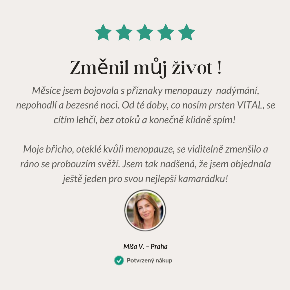 Vital© – Přirozené řešení pro menopauzu